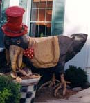 Crow statue